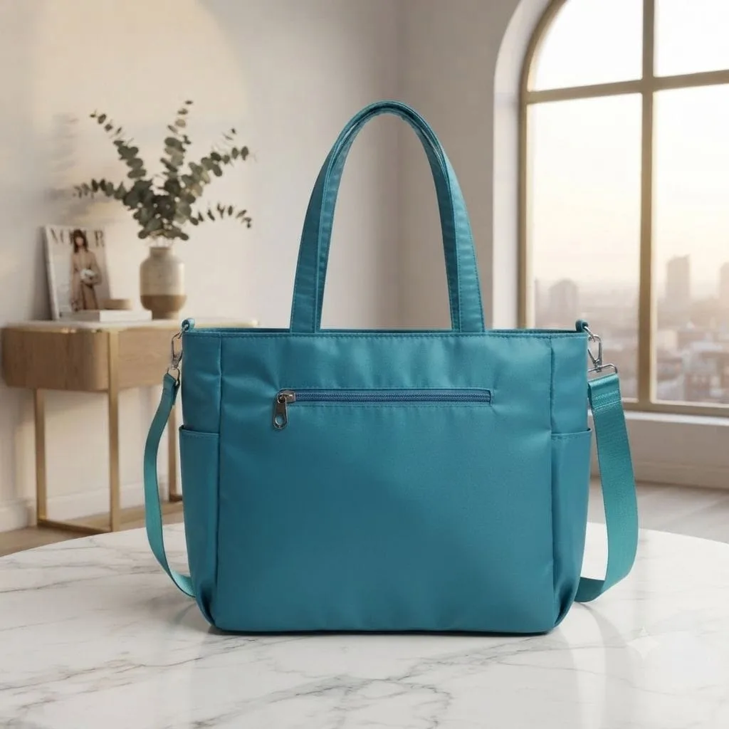 Waterproof China Fabric Ladies Hand & Shoulder Bag