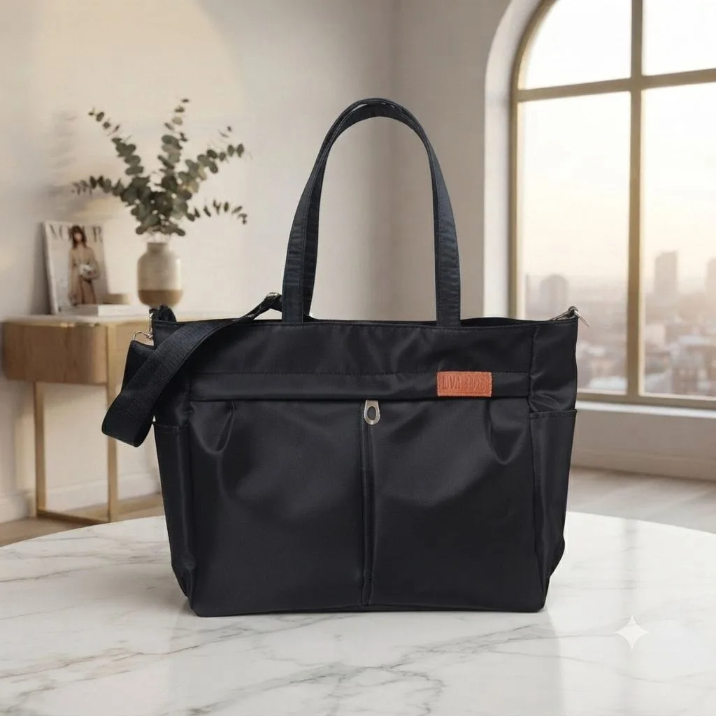 Waterproof China Fabric Ladies Hand & Shoulder Bag