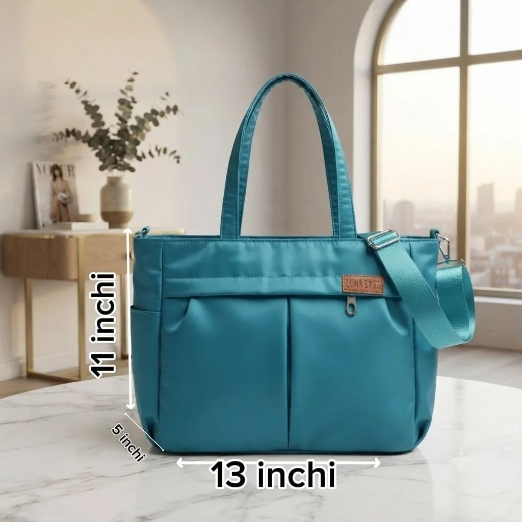 Waterproof China Fabric Ladies Hand & Shoulder Bag