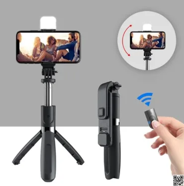 Q07 Selfie Stick & Mini Tripod with Bluetooth Remote