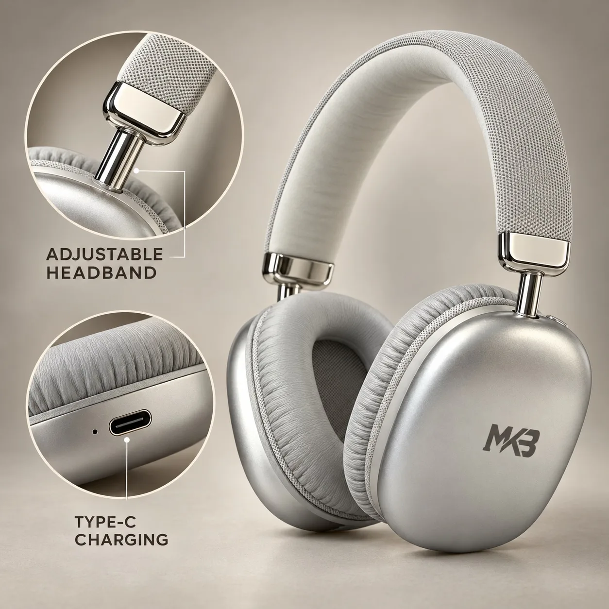 MKB OH20 Max Wireless Stereo Headphones