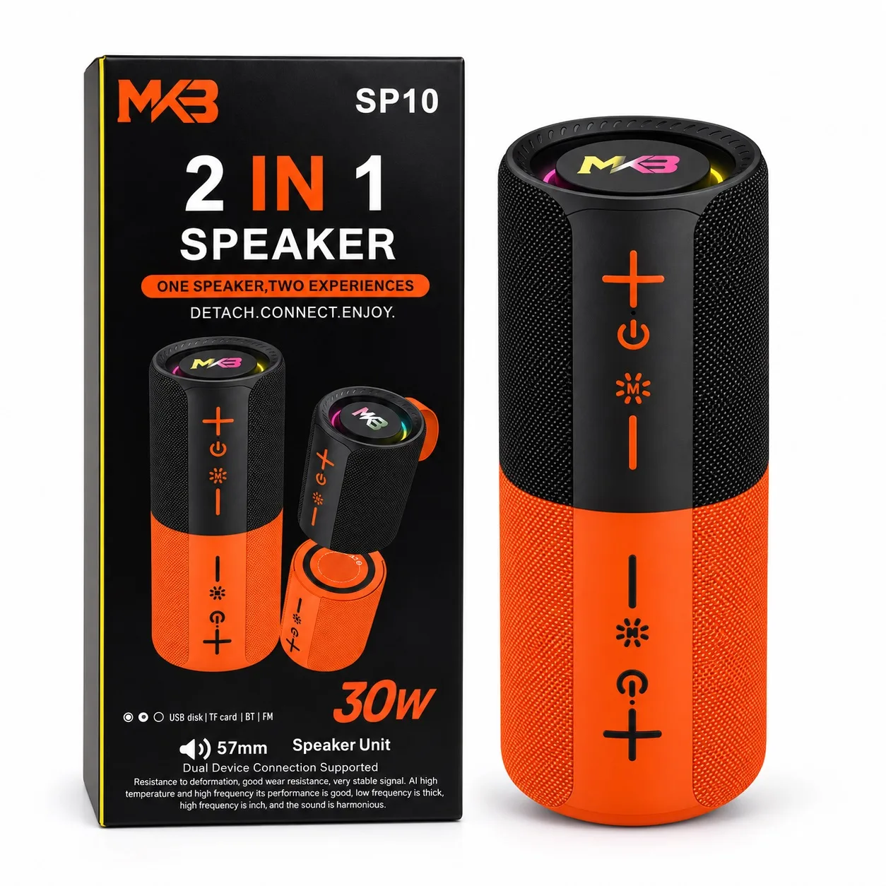 MKB SP10 30W 2-in-1 Detachable Wireless Bluetooth Speaker