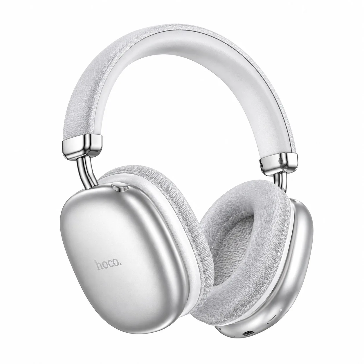 Hoco W35 Max Wireless Headphone – 90 Hours Playback, Bluetooth 5.3 | Black & Silver