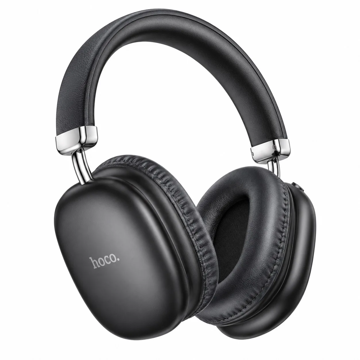 Hoco W35 Max Wireless Headphone – 90 Hours Playback, Bluetooth 5.3 | Black & Silver