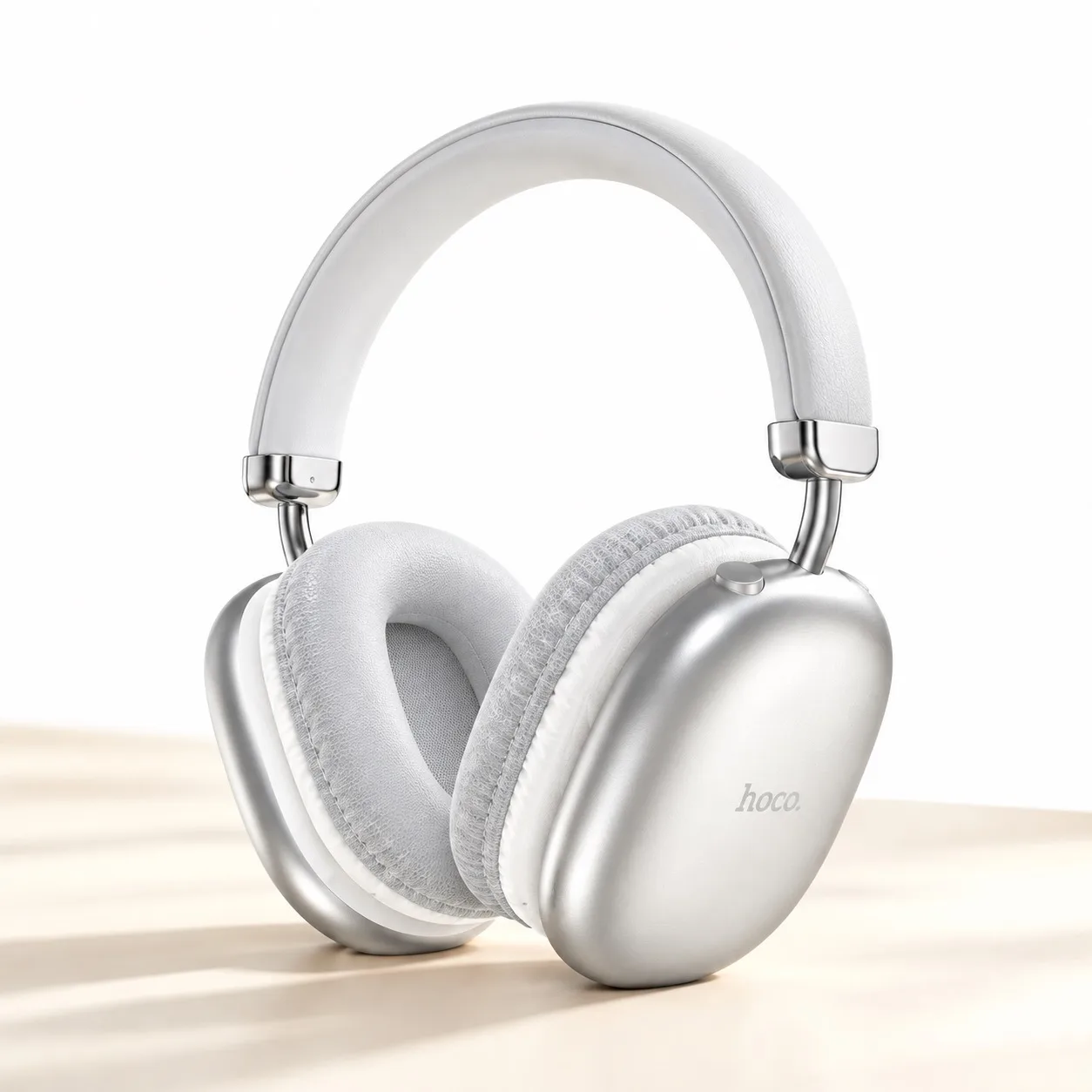 Hoco W35 Max Wireless Headphone – 90 Hours Playback, Bluetooth 5.3 | Black & Silver