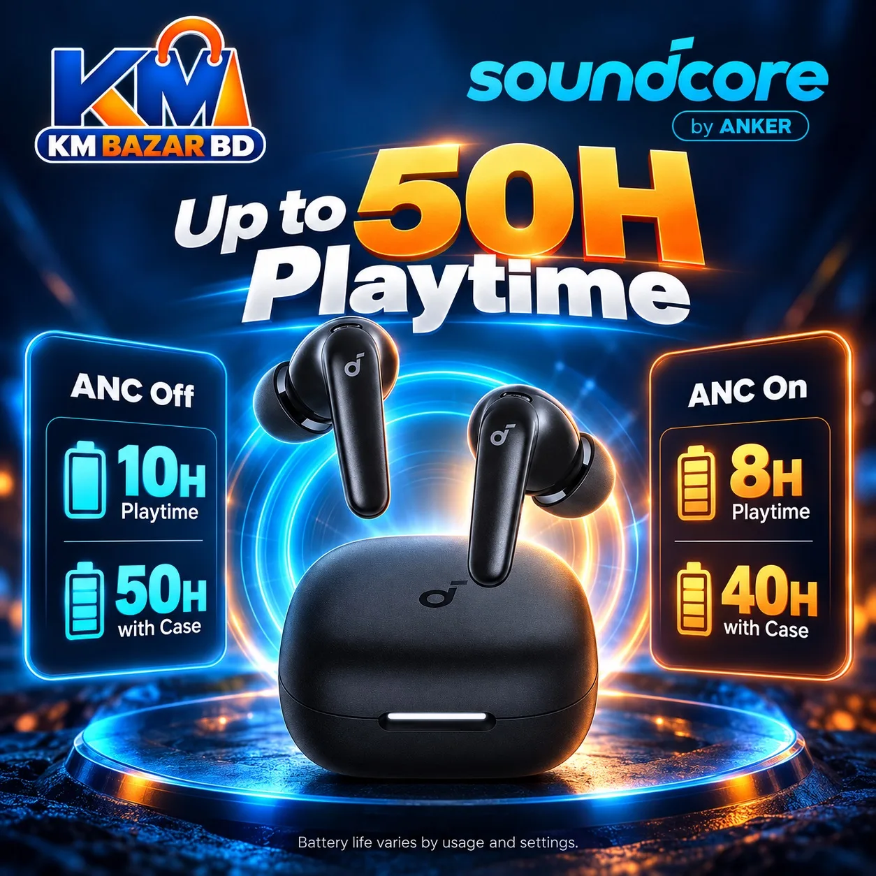 Anker Soundcore R60i NC Wireless Earbuds – Adaptive ANC, LDAC & 50H Playtime