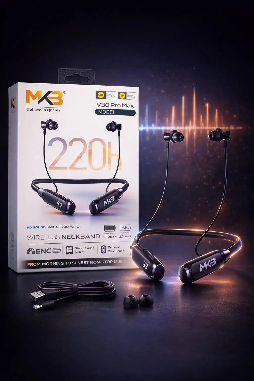 MKB V30 Pro Max Wireless Neckband