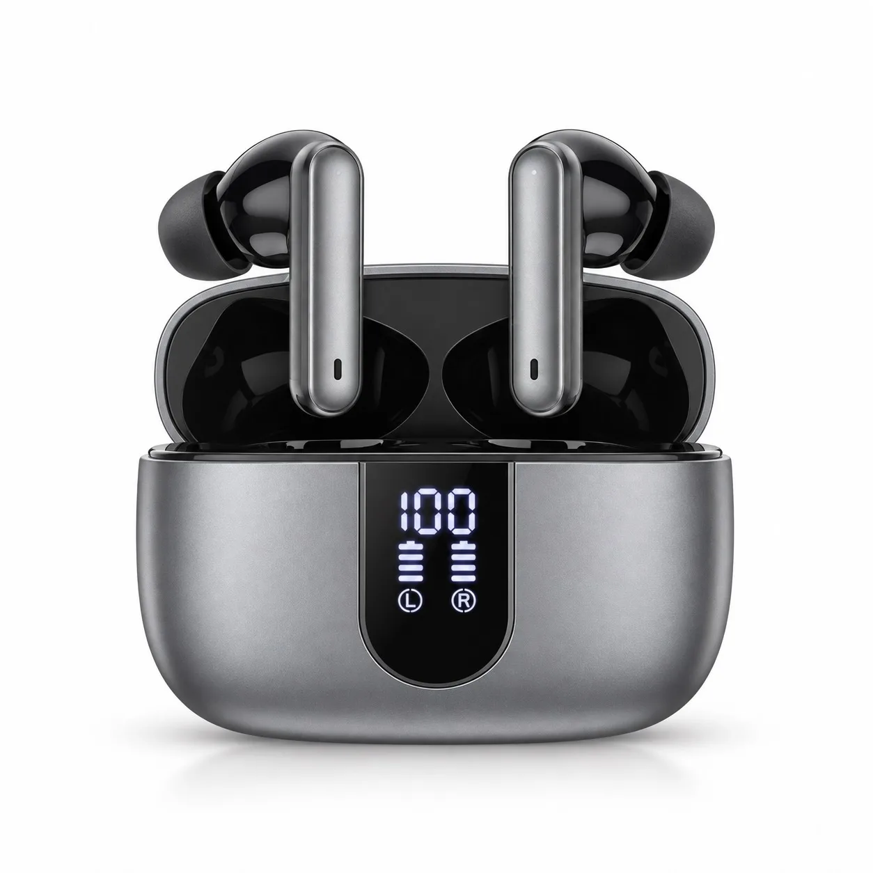 MKB E100 Pro Max ANC & ENC Wireless Earbuds with Digital Display