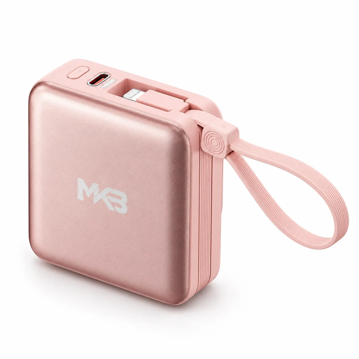 MKB PK71 10000mAh 22.5W Magnetic Wireless Power Bank with Built-in Cables