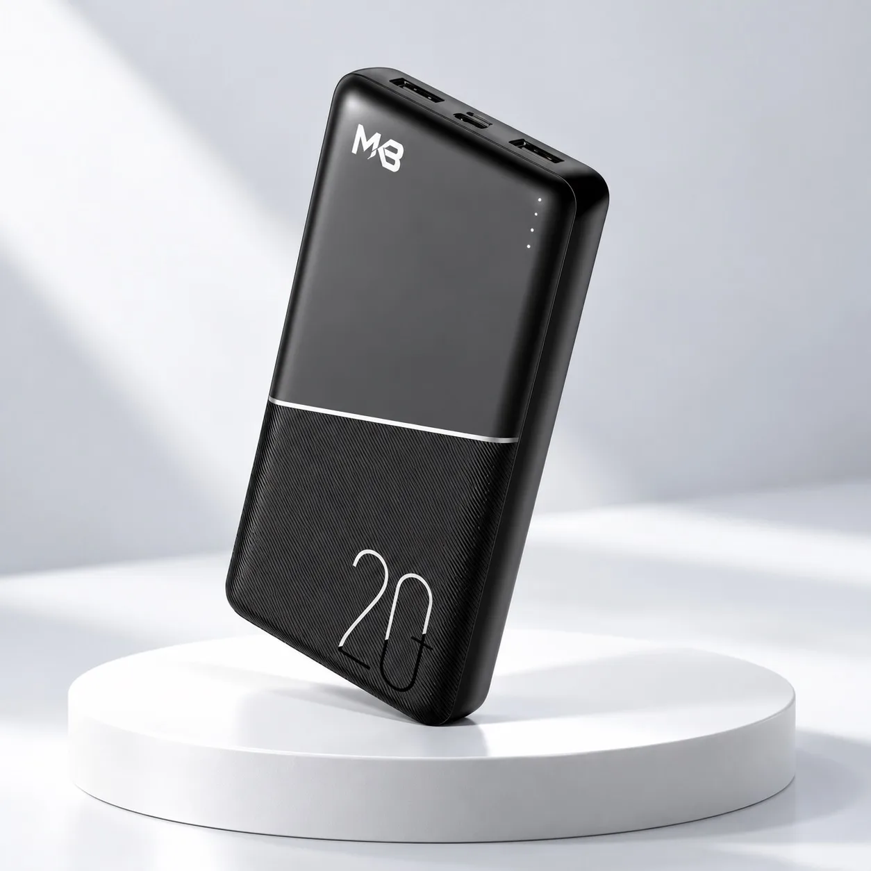 MKB PK20 20000mAh Power Bank with Dual USB Output & LED Indicator