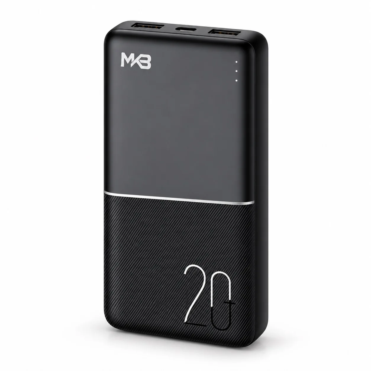MKB PK20 20000mAh Power Bank with Dual USB Output & LED Indicator