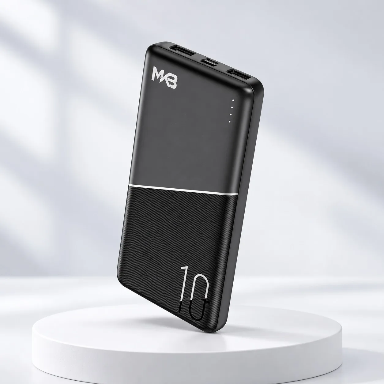 MKB PK10 10000mAh Power Bank with Dual USB Output & LED Indicator
