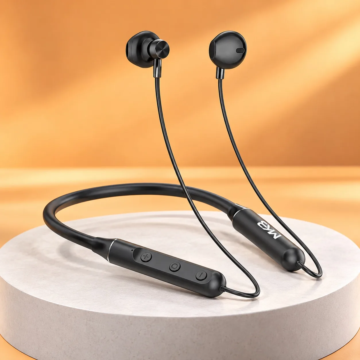 MKB V01 Magnetic Wireless Neckband Headset with ENC Noise Cancellation