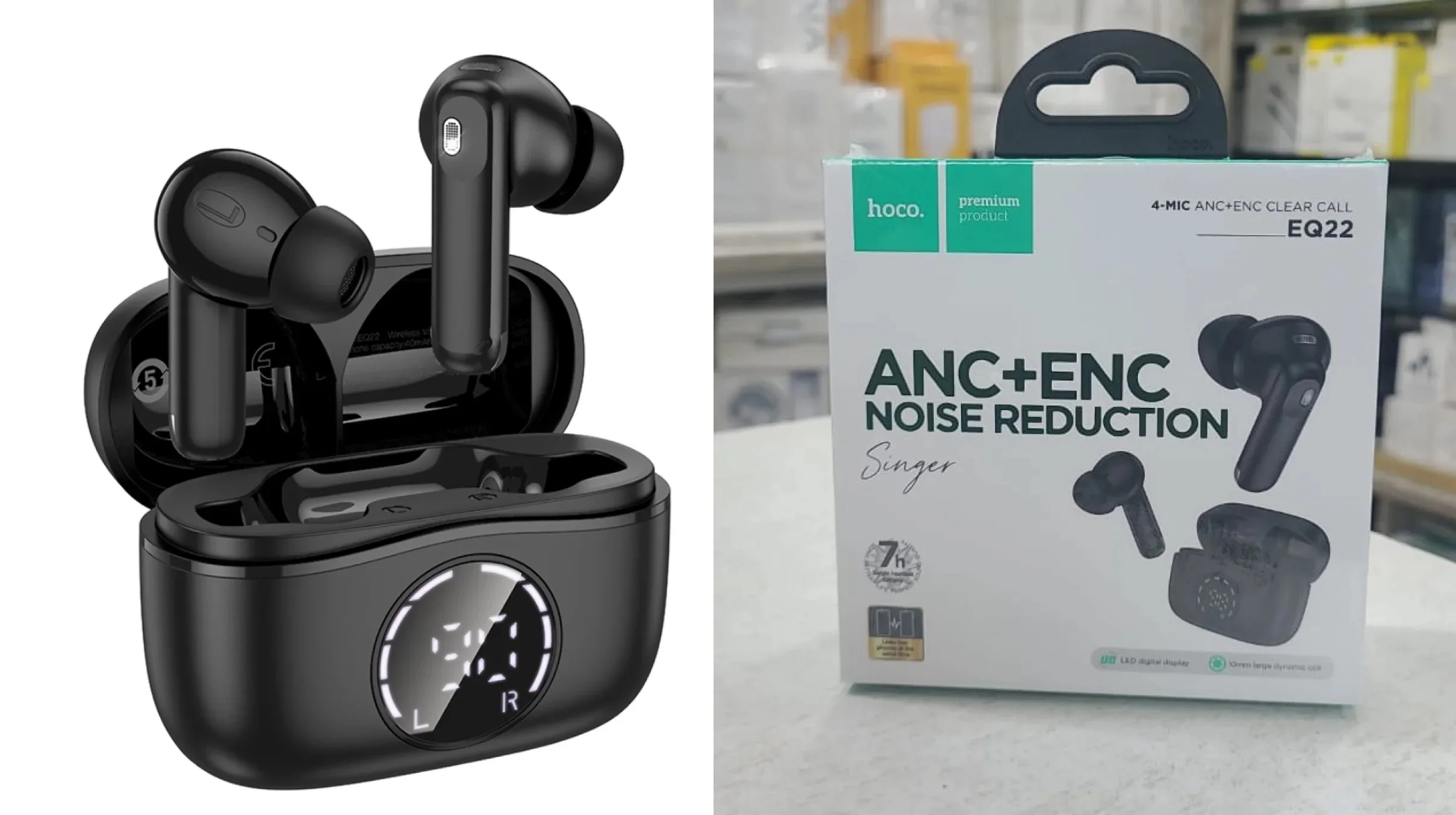 HOCO EQ22 Singer ANC+ENC True Wireless Earbuds