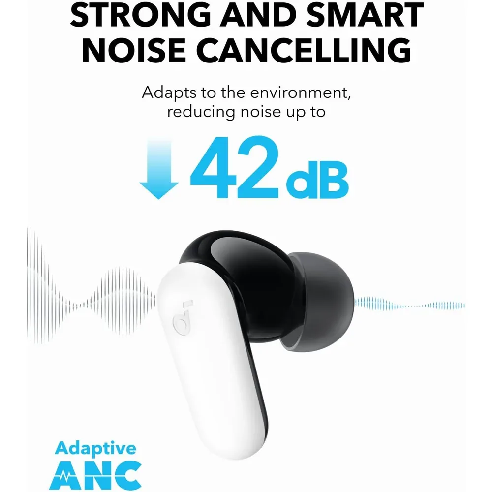 Anker Soundcore P30i ANC True Wireless Earbuds – 45H Playtime & Phone Stand Case