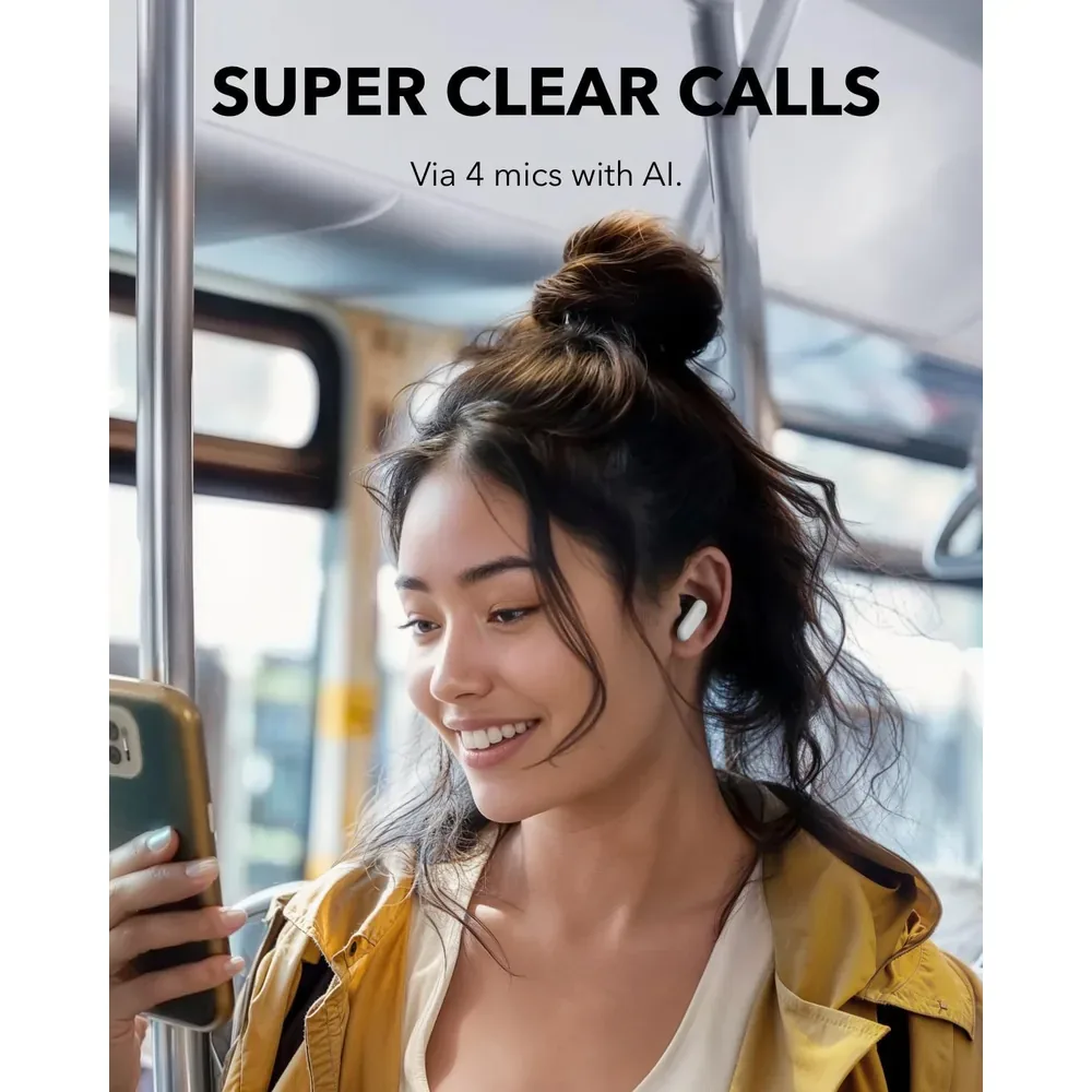 Anker Soundcore P30i ANC True Wireless Earbuds – 45H Playtime & Phone Stand Case