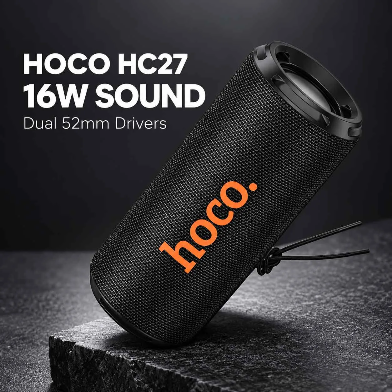 HOCO HC27 16W Portable Wireless Bluetooth Speaker – Black