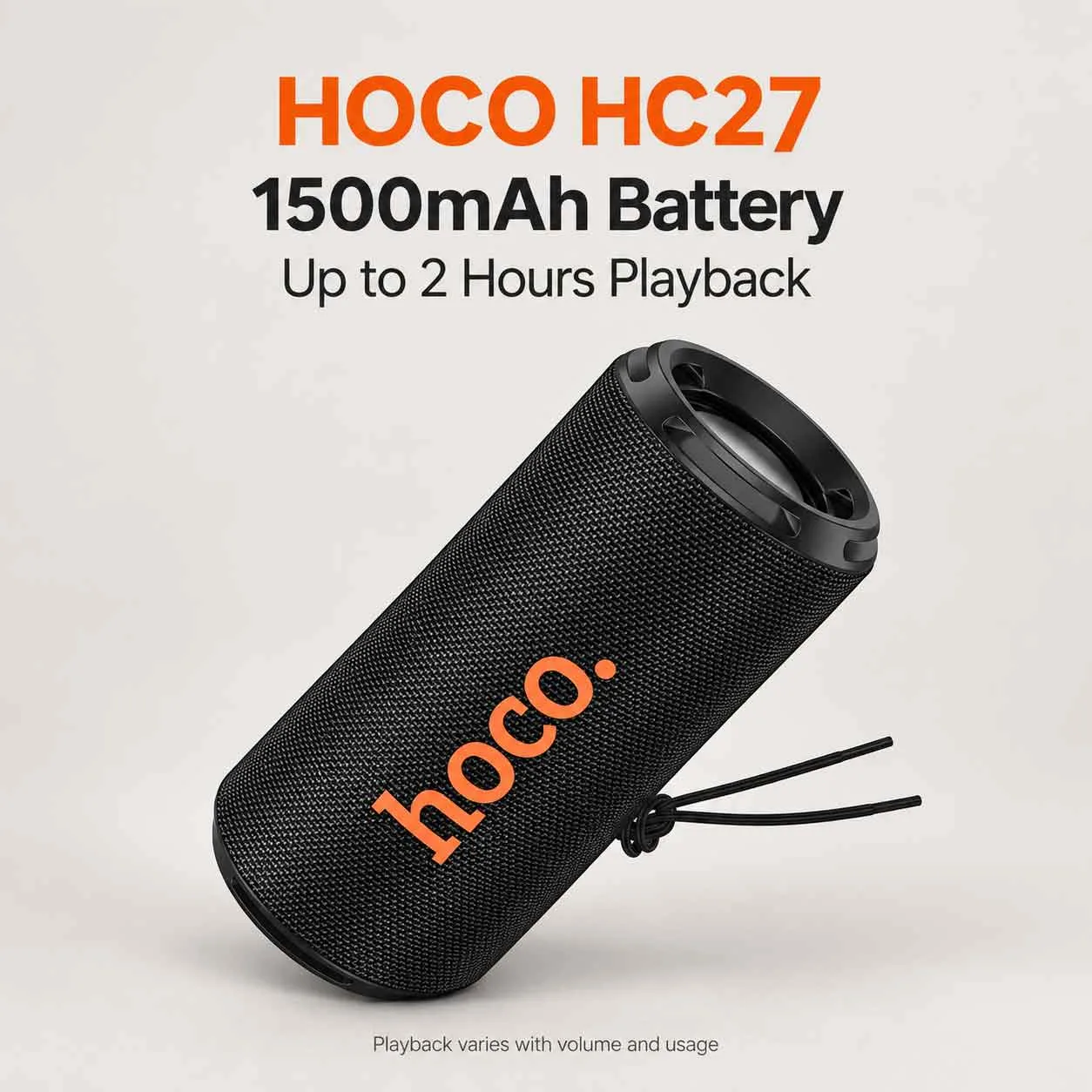 HOCO HC27 16W Portable Wireless Bluetooth Speaker – Black