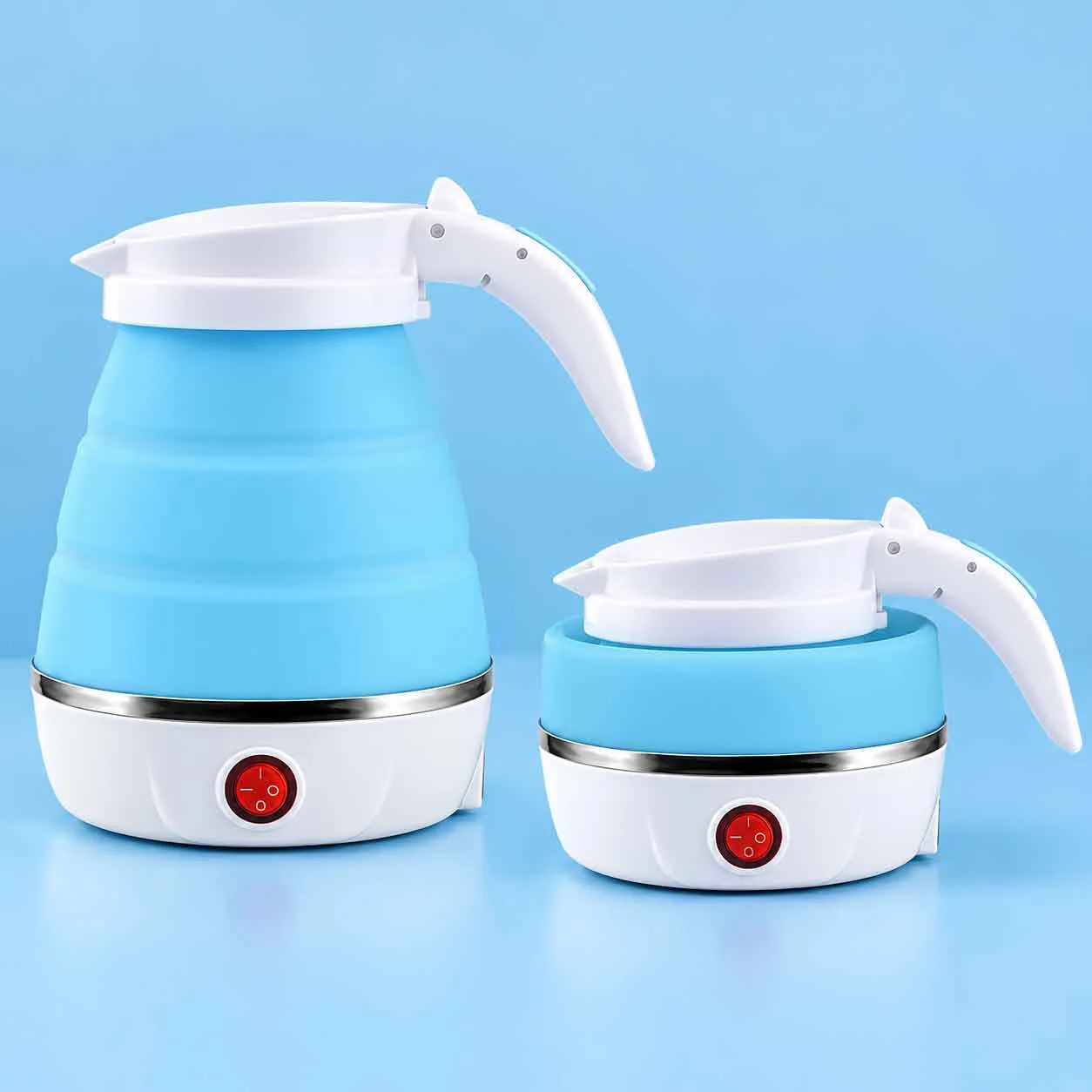 Portable Silicone Foldable Travel Electric Kettle – 0.6L, 600W
