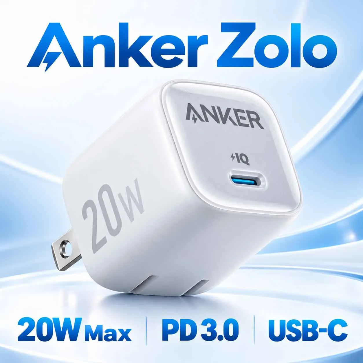 Anker Zolo 20W PD 3.0 USB-C Fast Charger