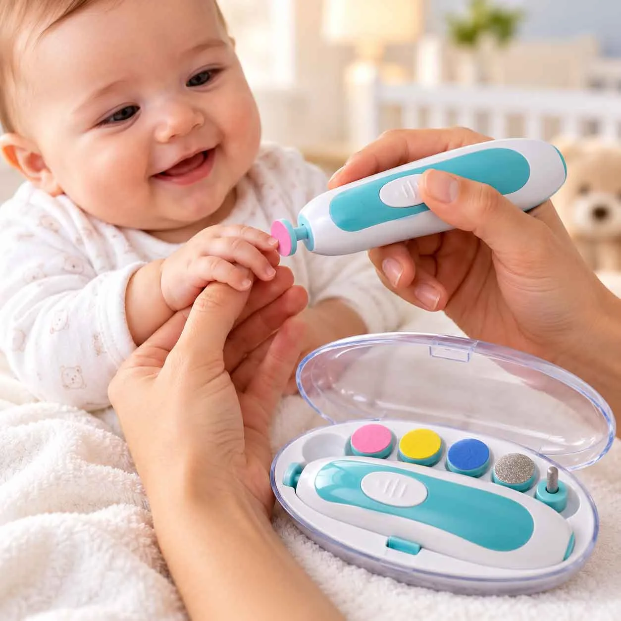 Baby Nail Trimmer TD-288 — 6-in-1 Electric Nail Care Set