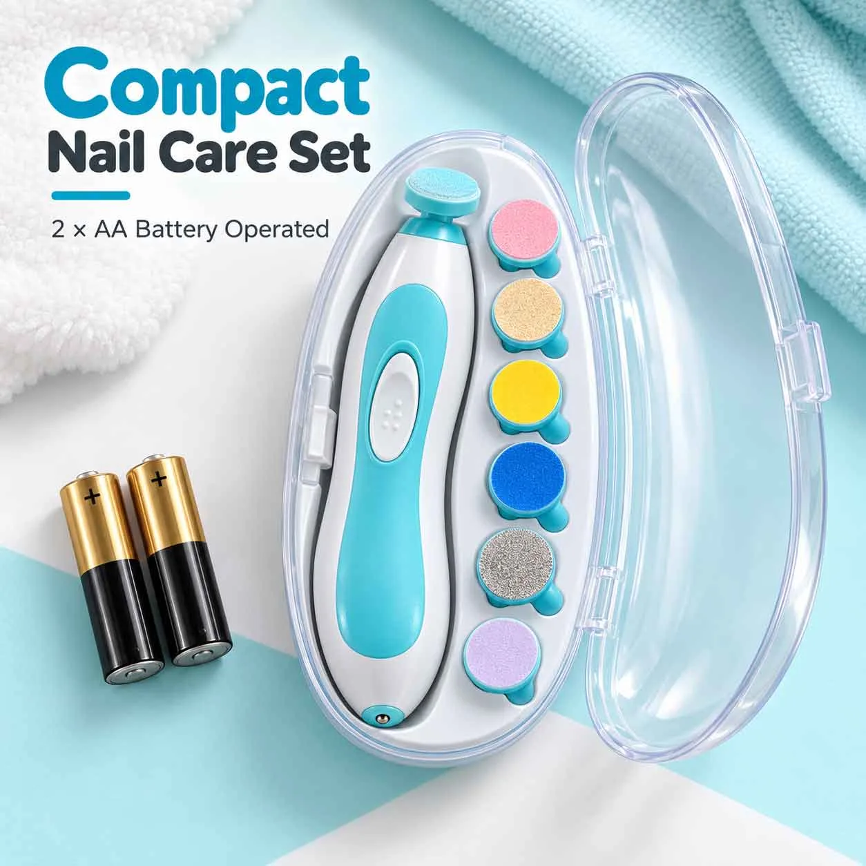 Baby Nail Trimmer TD-288 — 6-in-1 Electric Nail Care Set